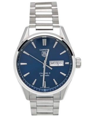 Tag Heuer Blue Stainless Steel Carrera WAR201E.BA0723 Men's Wristwatch 42 mm