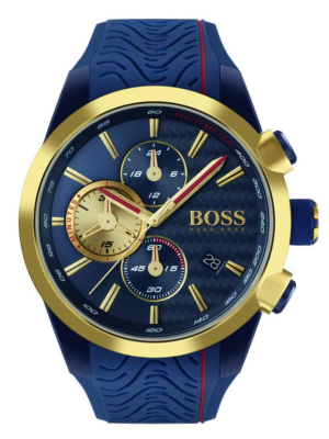 HUGO BOSS CONTEMPORARY SPORT BLUE SILICONE MEN'S WATCH 1513706