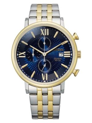 Citizen Men’s Quartz Chronograph Blue Dial Multi-Dial Steel Watch
