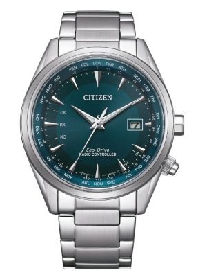 Citizen Men’s Eco-Drive Blue Dial Radio-Controlled Stainless Steel Bracelet Watch