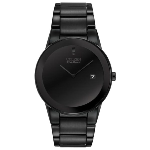 Citizen  Men’s Eco-Drive Axiom Black Ion-Plated Medium Size Watc