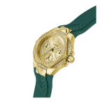 Guess Women’s Champagne Dial Multifunction Silicone Watch