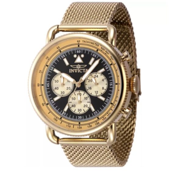 Invicta Men’s Speedway Zager Exclusive Chronograph Quartz Black Dial Watch