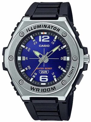 Casio Men’s Analog Blue Dial Resin Strap Watch